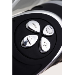 Анальный вибростимулятор, силикон, черный, 20,7 см (в пакете)