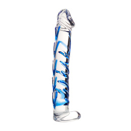 Нереалистичный фаллоимитатор Sexus Glass, стекло, прозрачный, 17 см
