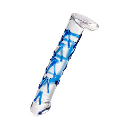 Нереалистичный фаллоимитатор Sexus Glass, стекло, прозрачный, 17 см