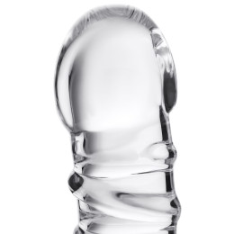 Нереалистичный фаллоимитатор Sexus Glass, стекло, прозрачный, 16 см