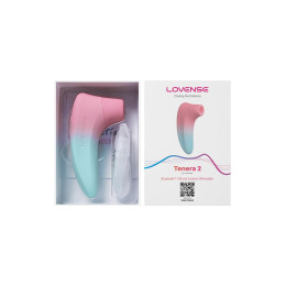 Вакуумно-волновой стимулятор клитора LOVENSE Tenera 2 PulseSense, силикон, розовый