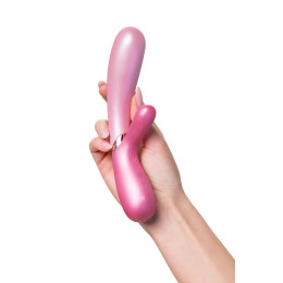Вибратор Satisfyer Hot Lover Connect App с клиторальным стимулятором, розовый, 20,4 см