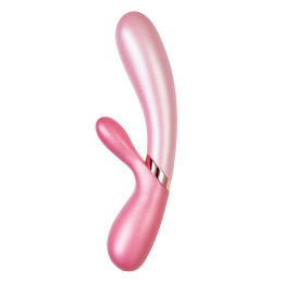 Вибратор Satisfyer Hot Lover Connect App с клиторальным стимулятором, розовый, 20,4 см