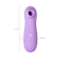 Вакуум-волновой стимулятор клитора, ABS пластик, фиолетовый, 12,5 см (в пакете)