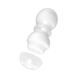 Мастурбатор нереалистичный MensMax Smart Gear GOLD, TPE, белый, 15 см