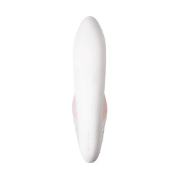 Вибратор Satisfyer Supernova, с вакуум-волновым стимулятором, силикон, белый, 16,9 см