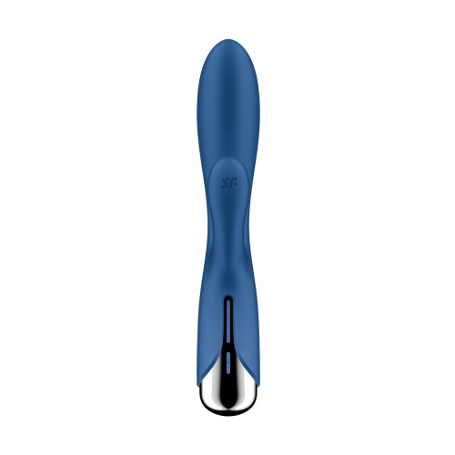 Вибратор-кролик с ротацией Satisfyer Spinning Rabbit 1, силикон, синий, 20,5 см