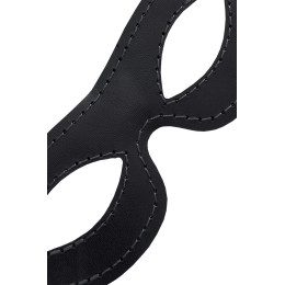 Маска Pecado BDSM, открытая овальная, натуральная кожа, черная