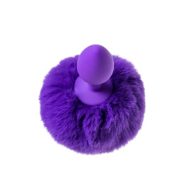 Анальная втулка с хвостом ToDo by Toyfa Sweet bunny, силикон, фиолетовый, 13 см, Ø 2,8 см, 42 г