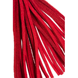 Зажимы на соски Pecado BDSM, «Вилки», с кисточками из замши, металл, красные