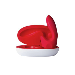 Нереалистичный вибратор Sense Max, силикон, красный, 16 см