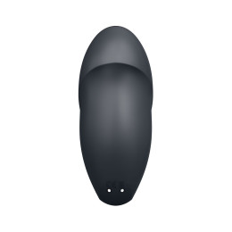 Вибромассажер Satisfyer Tap & Climax 1, силикон, серый, 11 см