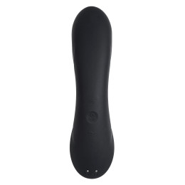 Вакуумный стимулятор клитора с вибрацией Satisfyer Curvy Trinity 4, чёрный, 17 см