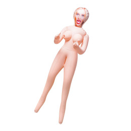 Кукла надувная Dolls-X by TOYFA Lilit, блондинка, с тремя отверстиями, 150 см
