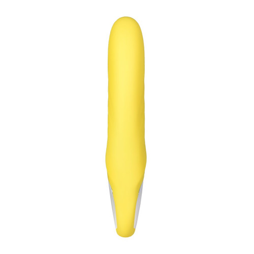 Нереалистичный вибратор Satisfyer Vibes Yummy Sunshine, силикон, желтый, 22,5 см.