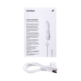 Нереалистичный вибратор Satisfyer Vibes Yummy Sunshine, силикон, желтый, 22,5 см.