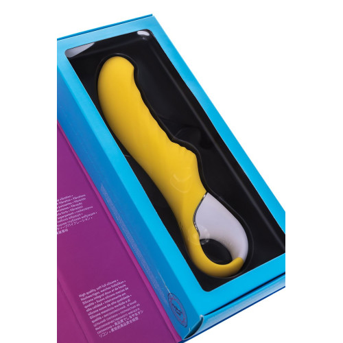 Нереалистичный вибратор Satisfyer Vibes Yummy Sunshine, силикон, желтый, 22,5 см.