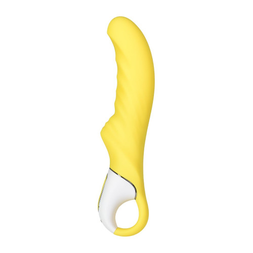 Нереалистичный вибратор Satisfyer Vibes Yummy Sunshine, силикон, желтый, 22,5 см.