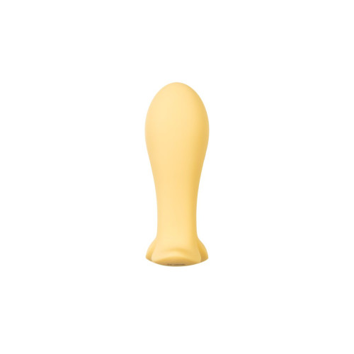 Анальный вибратор Satisfyer Intensity Plug Connect App, силикон, желтый, 9 см