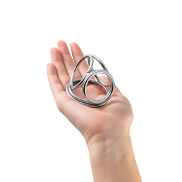 Бондаж для пениса TOYFA Metal, 6 колец, серебристый