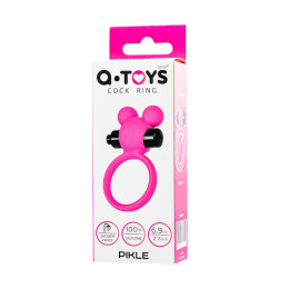 Виброкольцо на пенис A-Toys by TOYFA Pikle, силикон, розовое, 6,9 см, Ø 3,1 см