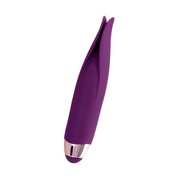 Вибростимулятор L'Eroina Flo, силикон, фиолетовый, 18,5 см