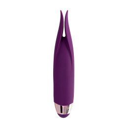 Вибростимулятор L'Eroina Flo, силикон, фиолетовый, 18,5 см