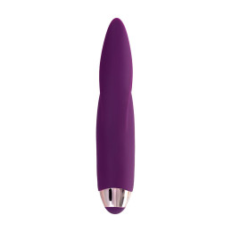 Вибростимулятор L'Eroina Flo, силикон, фиолетовый, 18,5 см