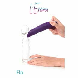 Вибростимулятор L'Eroina Flo, силикон, фиолетовый, 18,5 см