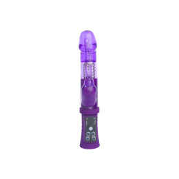 Вибратор с клиторальным стимулятором A-Toys by TOYFA, TPR, фиолетовый, 22 см