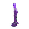 Вибратор с клиторальным стимулятором A-Toys by TOYFA, TPR, фиолетовый, 22 см