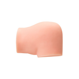 Мастурбатор реалистичный в форме полуторса, с 2 любовными входами ТPE, телесный, 3,7кг (в белой коро