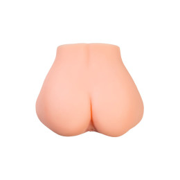 Мастурбатор реалистичный в форме полуторса, с 2 любовными входами ТPE, телесный, 3,7кг (в белой коро