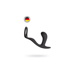 Анальная втулка с эрекционным кольцом Fun Factory BOOTIE RING, силикон, чёрная, 13 см