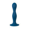 Фаллоимитатор Satisfyer Double Ball-R, силикон, синий, 18 см