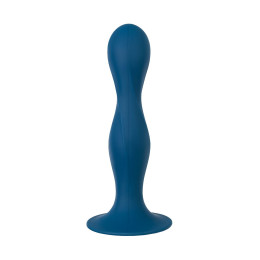 Фаллоимитатор Satisfyer Double Ball-R, силикон, синий, 18 см