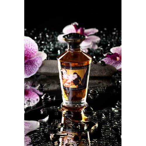 Масло массажное для тела Shunga «Карамельные поцелуи» (Caramel Kisses), разогревающее, 100 мл.