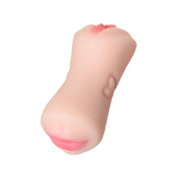 Мастурбатор реалистичный Juicy Pussy by TOYFA Pretty Mouth, рот и вагина, SoftSkin, телесный,17 см