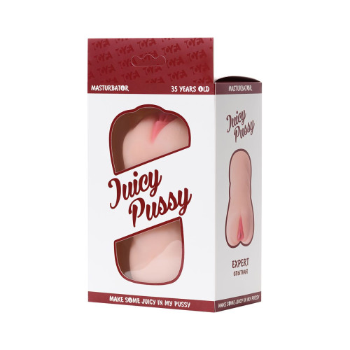Мастурбатор реалистичный Juicy Pussy by TOYFA Expert, TPR, телесный, 13,5 см