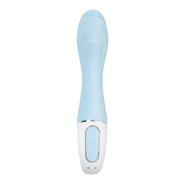 Вибратор для точки G с расширением Satisfyer Air Pump Vibrator 5 Connect App, силикон, голубой, 20см