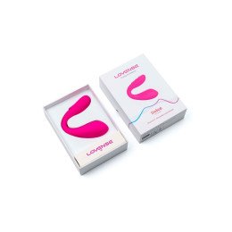 Многофункциональный стимулятор для пар LOVENSE Dolce (Quake), силикон, розовый, 20 см