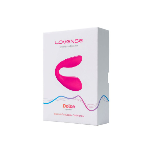 Многофункциональный стимулятор для пар LOVENSE Quake (Dolce), силикон, розовый, 20 см