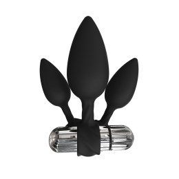 Набор анальных плагов Bathmate Anal Training Plugs VIBE, силикон, чёрный