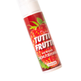 Съедобная гель-смазка TUTTI-FRUTTI для орального секса со вкусом земляники 30г