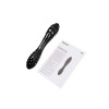 Двусторонний фаллоимитатор Satisfyer Dazzling Crystal 1, стекло, черный, 18,5 см