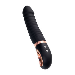 Нереалистичный вибратор WANAME D-SPLASH HURRICANE, силикон, черный, 22,5 см