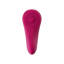 Вибровкладыш в трусики Satisfyer Sexy Secret Connect App, силикон, бордовый, 8,5 см