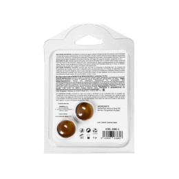 Массажное масло SECRET PLAY BRAZILIAN BALLS, шоколад, 2 х 4 гр