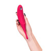 Точечный вибратор с вакуумной стимуляцией Satisfyer Twirling Pro, силикон, красный 20 см