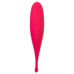 Точечный вибратор с вакуумной стимуляцией Satisfyer Twirling Pro, силикон, красный 20 см
